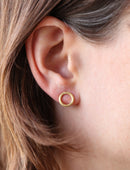 Textured Circle Earstuds