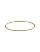 Rope style bangle with a mix of 18ct yellow, peach and rose gold. 