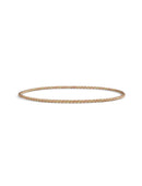 Rope style bangle with a mix of 18ct yellow and rose gold. 
