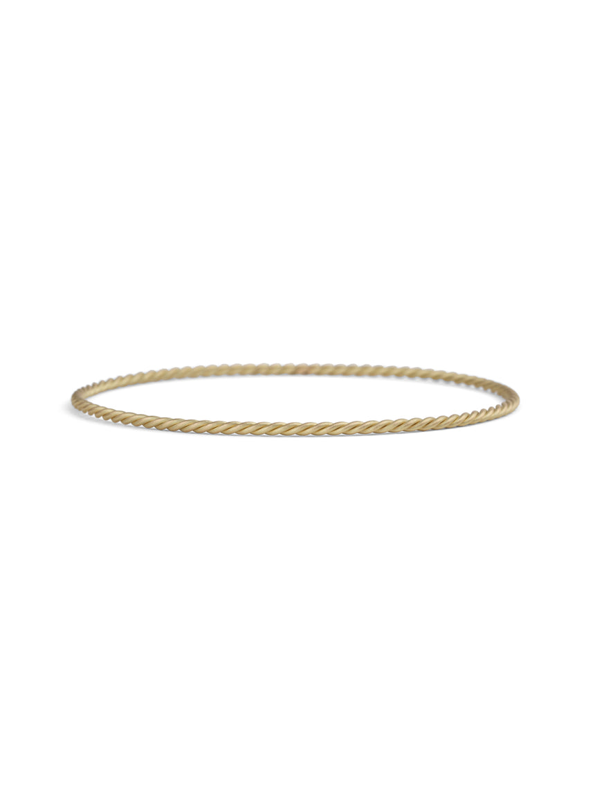 Three Strand Rope Bangle - Extra Fine