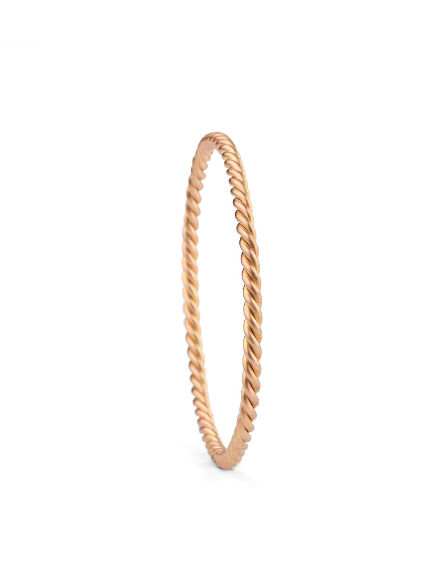 Three Strand Rope Bangle - standard