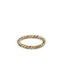 Rope style ring in 18ct yellow and white gold, satin finish.