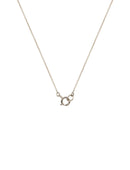 18ct white gold necklace clasp.