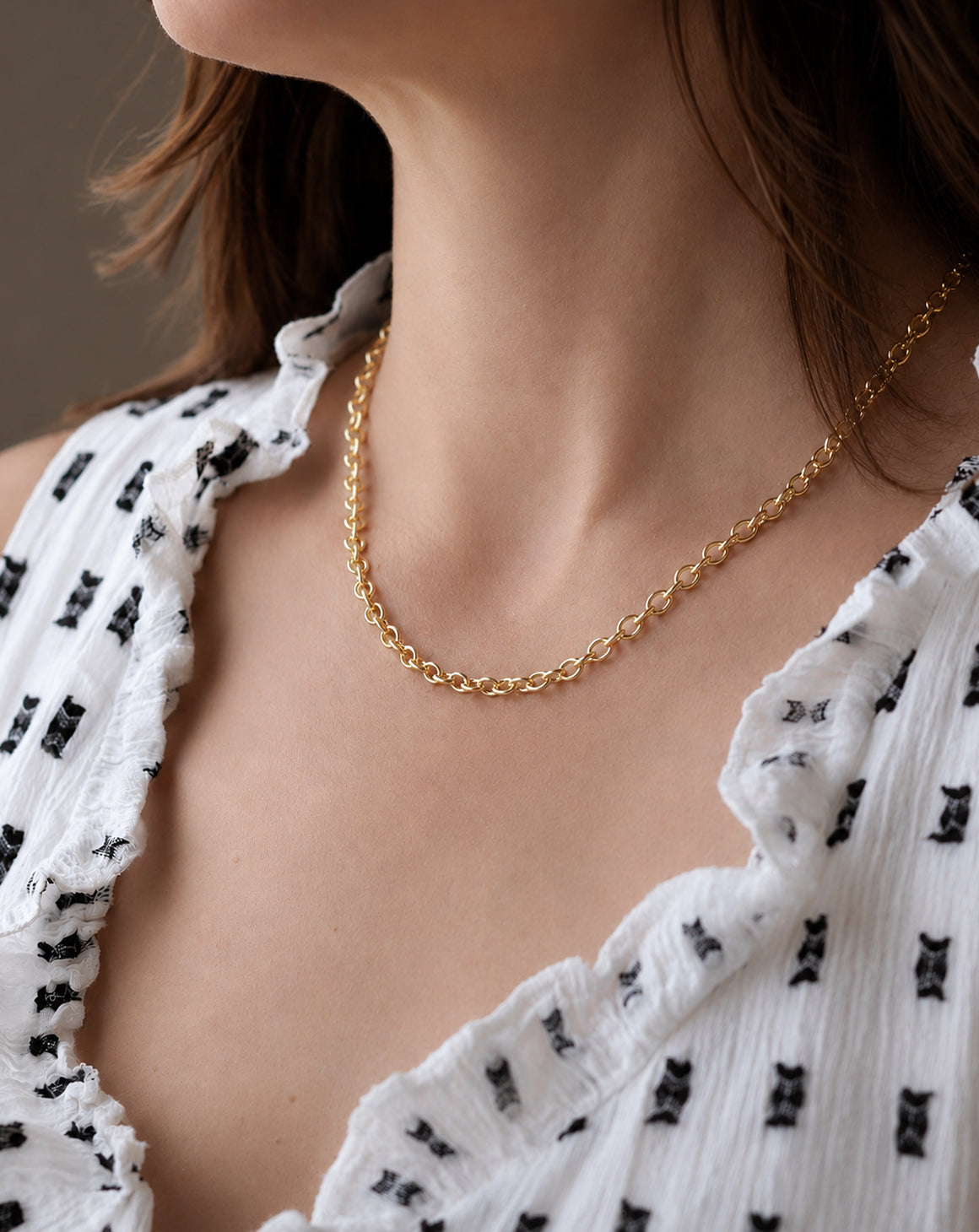 18ct Gold Link Chain - Heavy