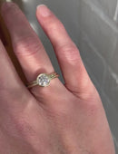 Round Lab Diamond Mirror Nephros Ring