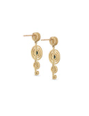 Alignment Earrings - blue and yellow