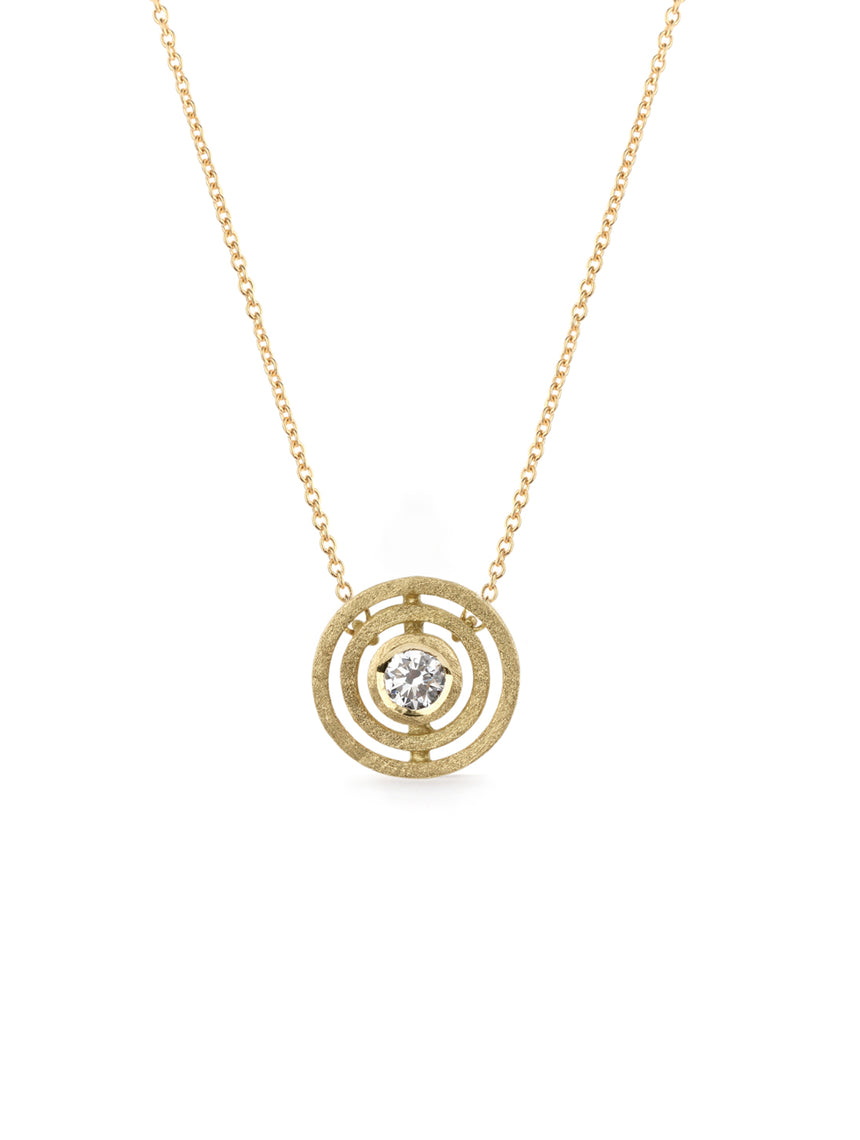 Diamond Double Nova Pendant - mini