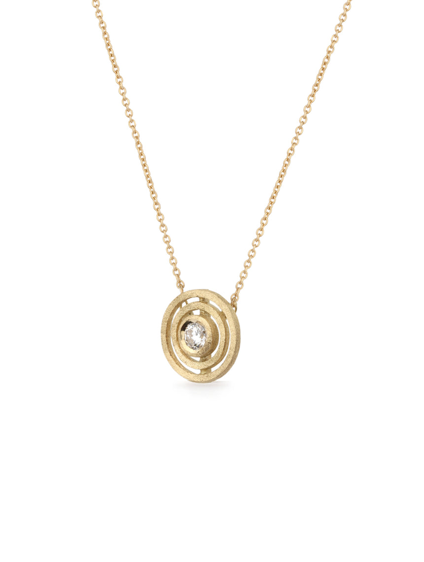 Diamond Double Nova Pendant - mini