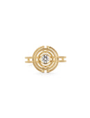 Diamond Four Circle Ring
