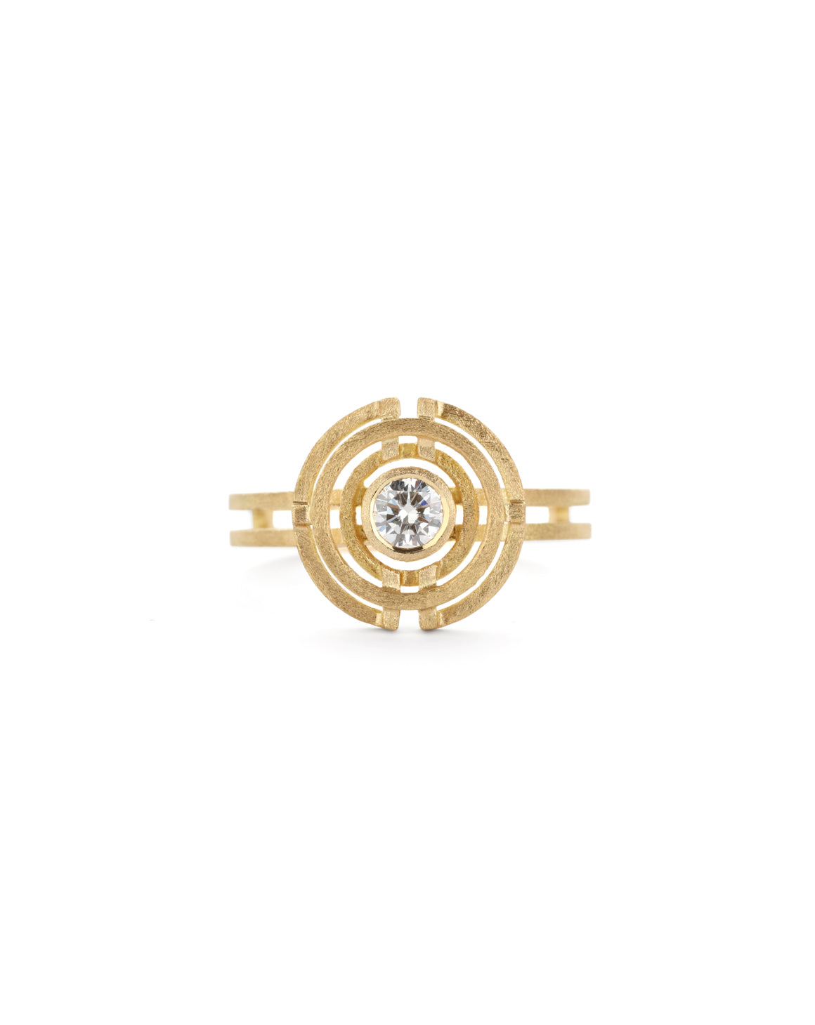Diamond Four Circle Ring