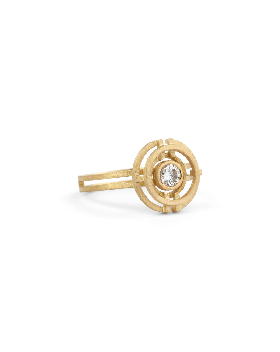 Diamond Four Circle Ring
