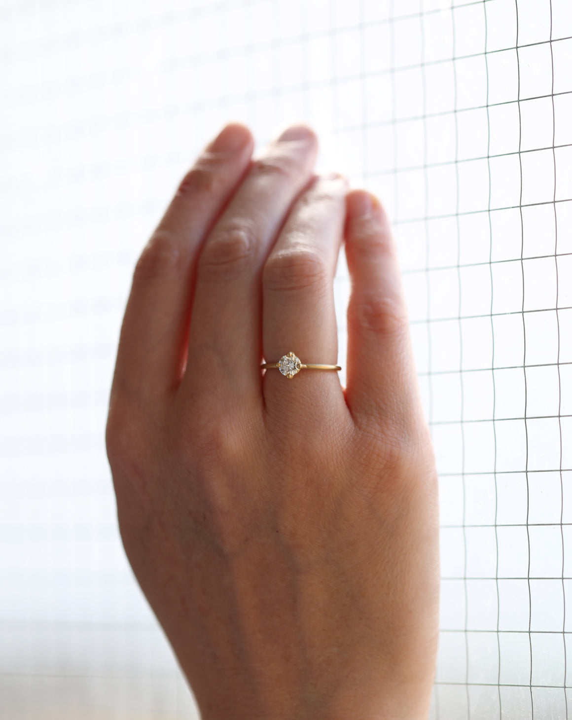 Diamond Round Solo Ring - 0.50ct