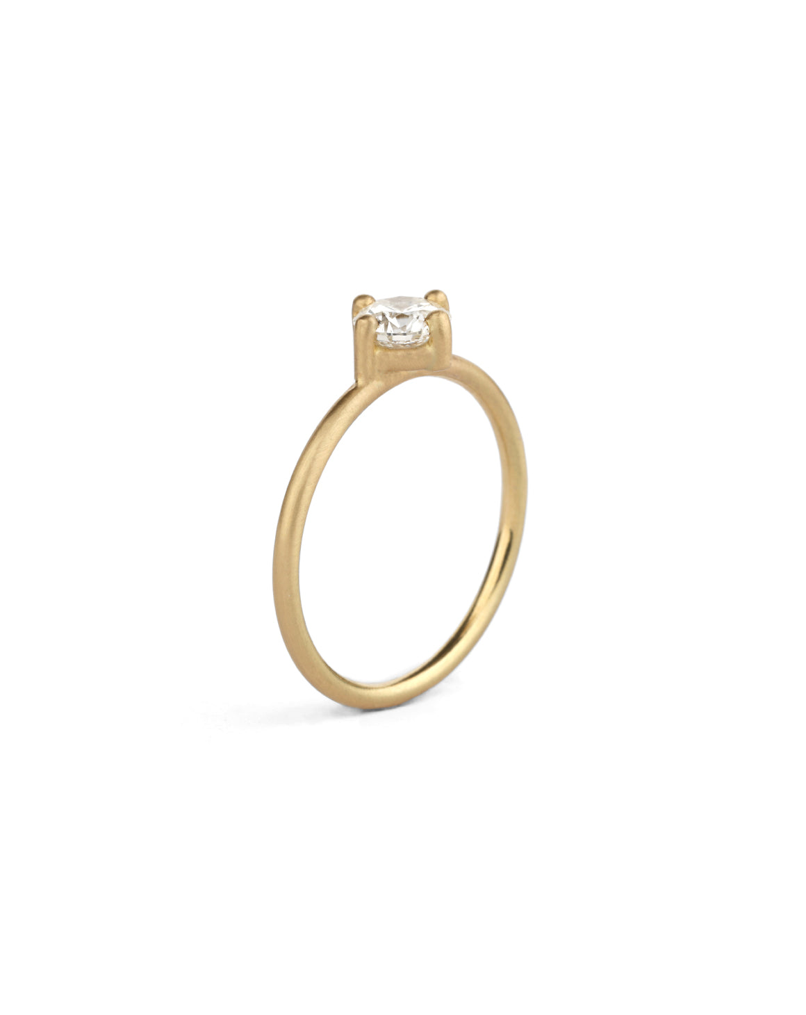 Diamond Round Solo Ring - 0.50ct