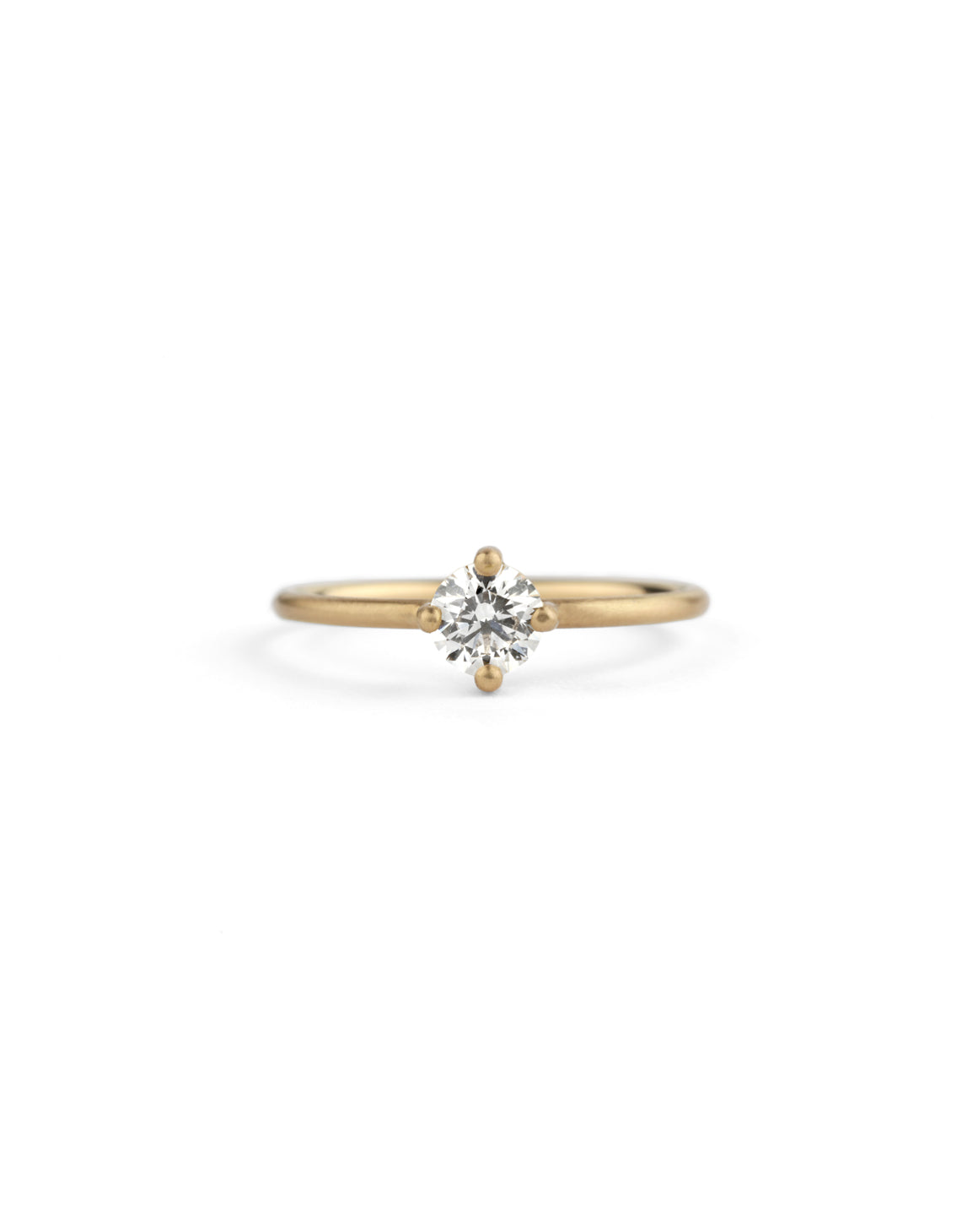 Diamond Round Solo Ring - 0.40ct