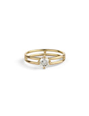 Diamond Solo Split Ring - 0.50ct