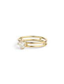 Diamond Solo Split Ring - 0.50ct