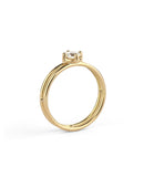 Diamond Solo Split Ring - 0.50ct