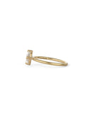 Diamond Oval Solo Ring - 0.50ct