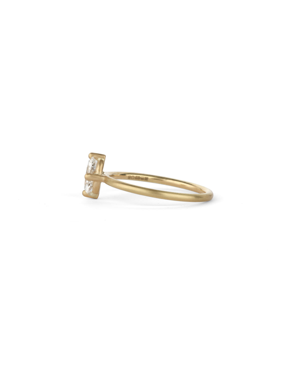 Diamond Oval Solo Ring - 0.50ct