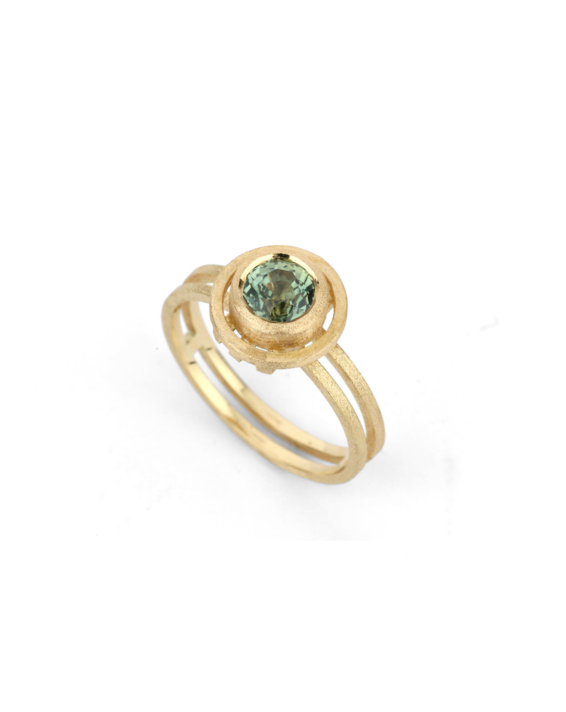 Green Sapphire Medium Nova Ring