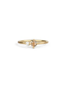 Peach Round Duo Ring