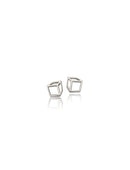 Small Cuboid Earrings - 18ct Gold