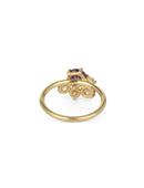 Sunset Sapphire Stella Cluster Ring