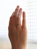Sunset Sapphire Stella Cluster Ring