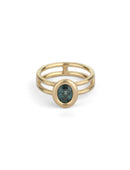 Teal Densissima Oval Ring