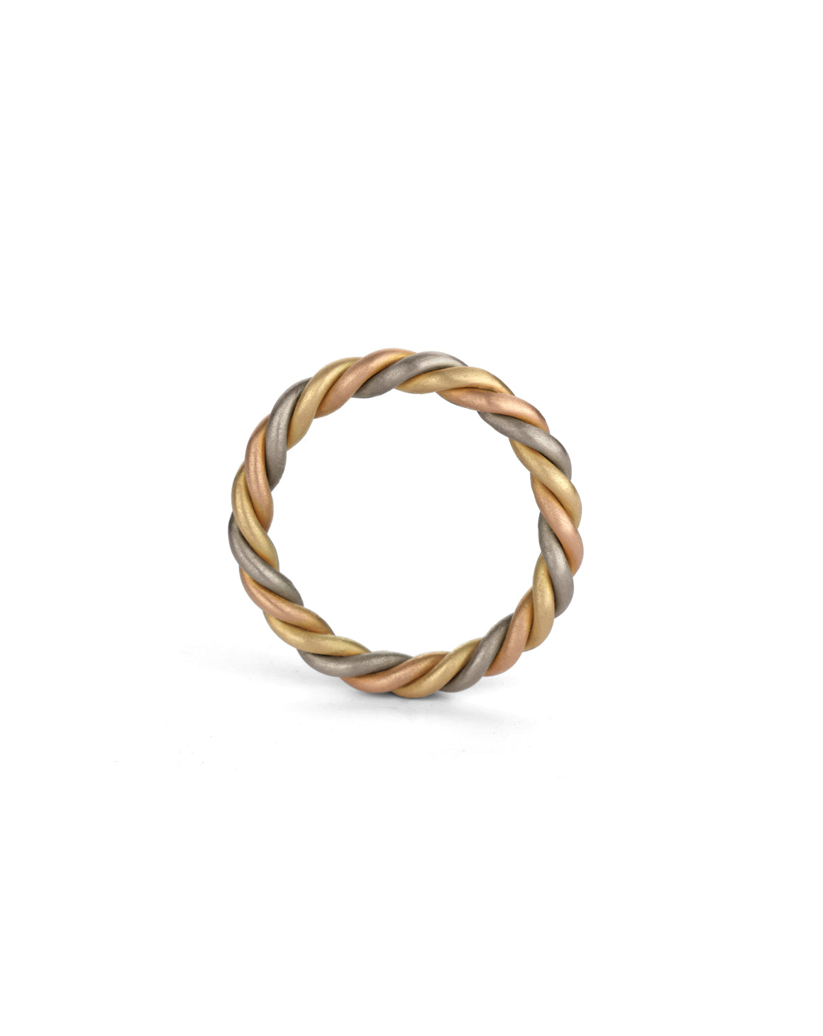 Three Strand Rope Ring - Multi Gold - Heavy – Shimell and Madden