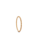 Two Strand Rope Ring - mixed metal - fine