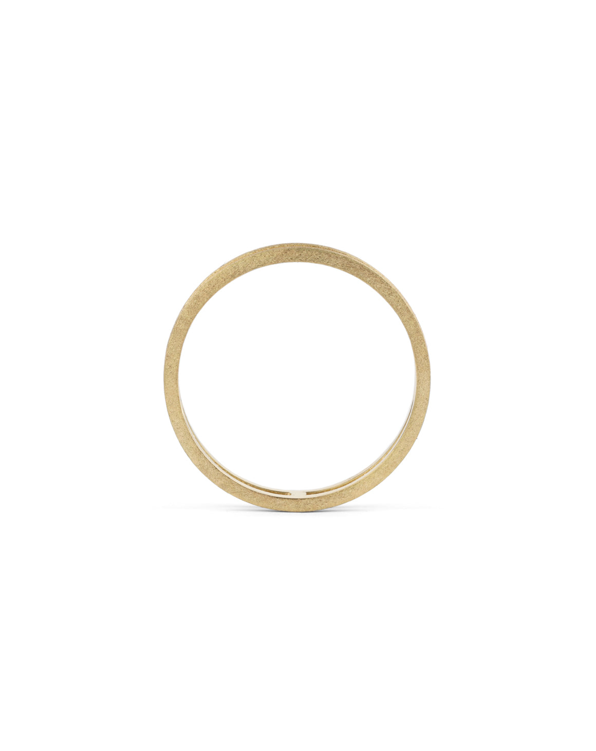 side view of yellow gold band