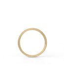 Rectangle Textured Wedding Band - 1.5mm