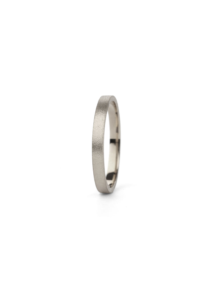 Rectangle Textured Band - 2mm
