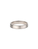 Rectangle Satin Wedding Band - 4mm